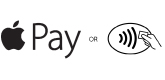 Apple pay logo and mobile payment symbol