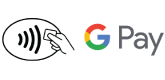 Google Pay and contactless payment logos