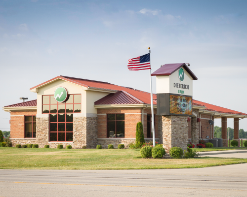 Dieterich Bank In Effingham County, Maxedon Landscaping Effingham Il