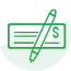 check with pen icon