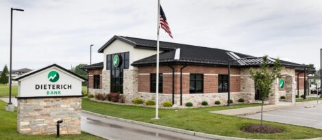Outdoor photo of Dieterich Bank Edwardsville Branch.