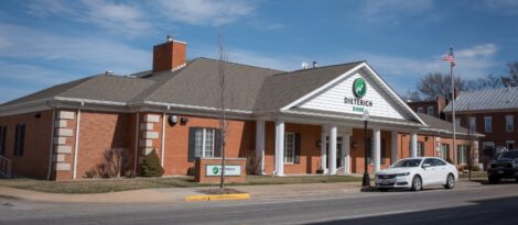 Outdoor photo of Dieterich Bank Red Bud North Branch.