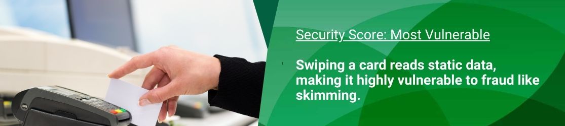 swiping a debit card